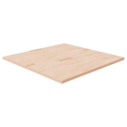 Berkfield Square Table Top 90X90X2.5 Cm Untreated Solid Wood Oak - thumbnail 1