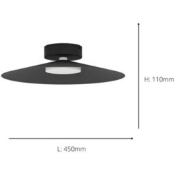 Loops Elegant Modern Black Ceiling Light Fixture For Indoor Use - Perfect For Any Room - thumbnail 4