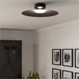 Loops Elegant Modern Black Ceiling Light Fixture For Indoor Use - Perfect For Any Room - thumbnail 3