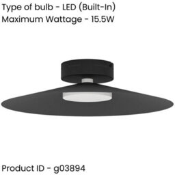 Loops Elegant Modern Black Ceiling Light Fixture For Indoor Use - Perfect For Any Room - thumbnail 2