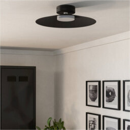 Loops Elegant Modern Black Ceiling Light Fixture For Indoor Use - Perfect For Any Room - thumbnail 6