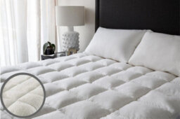 Groundlevel Sherpa Fleece Reversible Mattress Enhancer Topper - Double