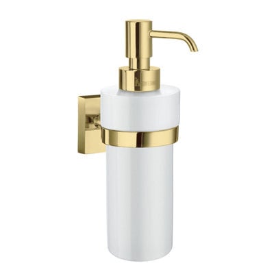 Smedbo Porcelain 200Ml Soap Dispenser With Square Wall Mount Holder
