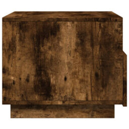 Berkfield Coffee Table With Led Lights Smoked Oak 50X49X40 Cm - thumbnail 8