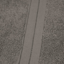 Ohs Luxury 100% Cotton Bathroom Hand Towel, 50 X 80Cm - Grey - thumbnail 4