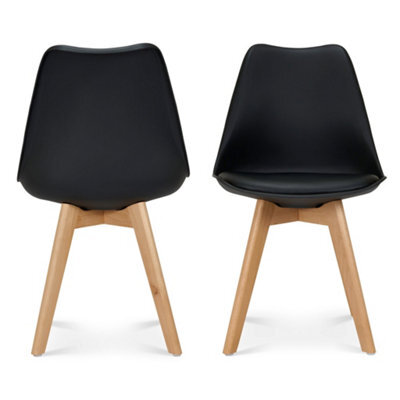 Bravich Rocco Tulip Dining Chair - Black - Set Of 2 - image 1