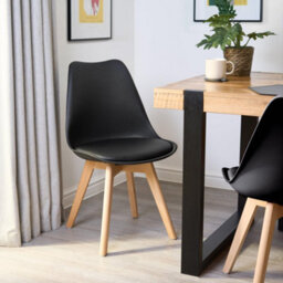 Bravich Rocco Tulip Dining Chair - Black - Set Of 2 - thumbnail 3
