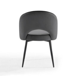 Home Detail Tilly Velvet Dining Chair Set Of 2, Grey - thumbnail 3