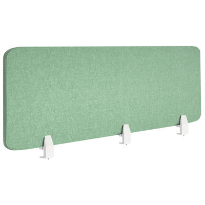 Beliani Desk Screen Split Green - image 1