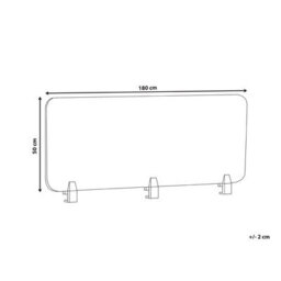 Beliani Desk Screen Split Green - thumbnail 3