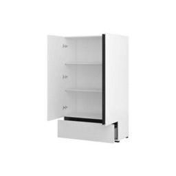 Arte  Kross 89Cm Highboard Cabinet In Crisp White - Versatile Storage Solution With Shelves And Drawer - thumbnail 2