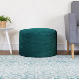 icon Milano Beanbag Footstool Corduroy Teal - thumbnail 3