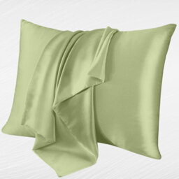 Ameha Mint Stain Silk Pillowcase Soft Anti Wrinkle Envelop Closure Pillow Cover For Hair & Skin Friendly 50X75Cm 4 Pair - thumbnail 8