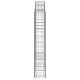 Berkfield Arched Gabion Baskets 10 Pcs 200X50X180/200 Cm Galvanised Iron - thumbnail 5