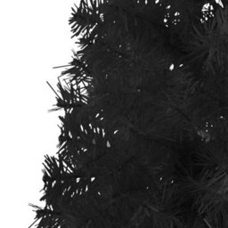 Berkfield Slim Artificial Half Christmas Tree With Stand Black 150 Cm - thumbnail 7