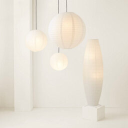 Valuelights Isla White Paper Globe Ball Dome Easy Fit Ceiling 60Cm Lamp Shade - thumbnail 6