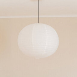 Valuelights Isla White Paper Globe Ball Dome Easy Fit Ceiling 60Cm Lamp Shade - thumbnail 2
