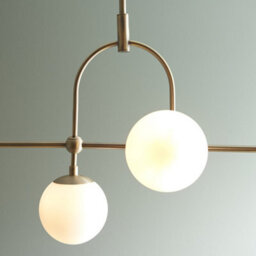 Luminosa Lighting Luminosa Cosenza 5 Light Ceiling Pendant Matt Antique Brass Plate & Opal Glass - thumbnail 5