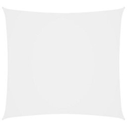 Berkfield Sunshade Sail Oxford Fabric Square 6X6 M White - thumbnail 1