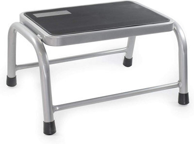 Streetwize Caravan, Home & Motorhome Steel Single Step Ladder  Stool With Rubber Non Slip Pads