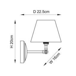 Luminosa Lighting Luminosa Wood Wing Ash Wood Wall Light With Peachy Keen Fabric Leaf Shade 16Cm B22 - thumbnail 8