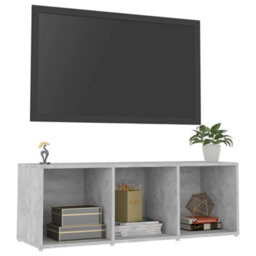 Berkfield Tv Cabinet Concrete Grey 107X35X37 Cm Engineered Wood - thumbnail 3