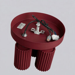 Luminosa Lighting Luminosa Karbon Ceiling Spotlight Clusters Burgundy 3X Gu10 - thumbnail 4
