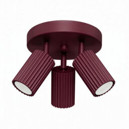 Luminosa Lighting Luminosa Karbon Ceiling Spotlight Clusters Burgundy 3X Gu10