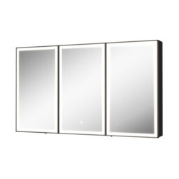 Affine Triple Door Led Bathroom Mirror Cabinet Demister Shaver Socket Touch 700X600mm - thumbnail 4