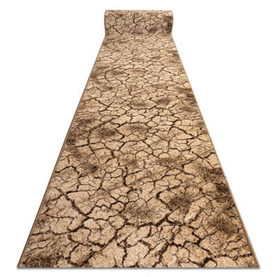 RugsX Runner Karmel Terra Cracked Ground Nut 80Cm  80X160 Cm - image 1