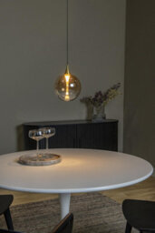 Lucide Gisela Led Glass Ceiling Pendant Light Amber - thumbnail 4