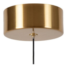 Lucide Gisela Led Glass Ceiling Pendant Light Amber - thumbnail 6