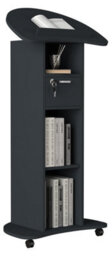 Vcm Wood Standing Desk Speaker Console Rolls Redola