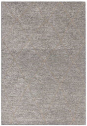 Silver Geometric Modern Rug Easy To Clean Living Room And Bedroom-160Cm X 230Cm - thumbnail 3