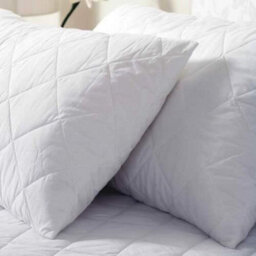 Ameha Luxury Quilted Filled Pillow Pack Of 2 Soft Anti Allergy Bed Neck Comfort  Pillows - thumbnail 3