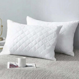 Ameha Luxury Quilted Filled Pillow Pack Of 2 Soft Anti Allergy Bed Neck Comfort  Pillows - thumbnail 9