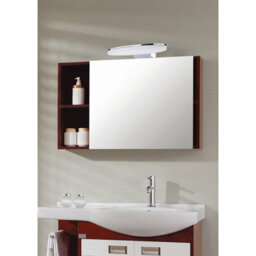 Luminosa Lighting Luminosa Ola Wall Lamp 5W Led Small Wave 3000K Ip44, 450Lm, Polished Chrome/frosted Acrylic - thumbnail 3