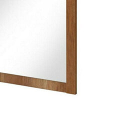 Impact Furniture Bathroom Mirror 600mm Wall Mounted Rectangular 60Cm Oak Effect Frame Oak Classic - thumbnail 5