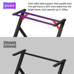Fativo 120X60Cm R-Shaped Rgb Led Gaming Desk Home Office Table 3D Carbon Fibre Surface - thumbnail 7