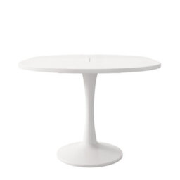 Matteo Modern Extendable Round Dining Table - White, 100-140Cm - thumbnail 7