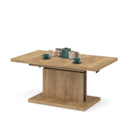 Heze Furniture Astrid 80 - 2 In 1 Extending Coffee / Dining Table - Gold Craft Oak - thumbnail 6