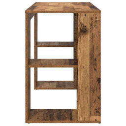 Berkfield Brown Writing Desk Old Wood Solid Reclaimed Wood Standard - thumbnail 5
