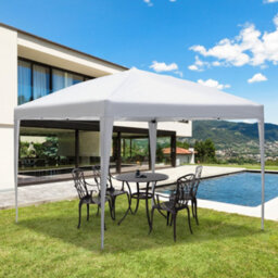 Outsunny 3 X 3M Garden Pop Up Gazebo Marquee Party Tent Wedding Canopy White - thumbnail 1