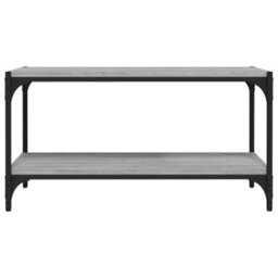 Berkfield Industrial Tv Cabinet Grey Sonoma 80X33X41 Cm Engineered Wood And Steel - thumbnail 5