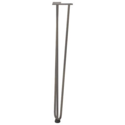 Berkfield Hairpin Legs For Console Tables For Console Table 4 Pcs Natural Steel 72 Cm Solid Steel - thumbnail 5