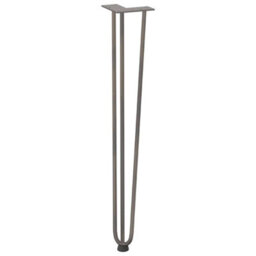Berkfield Hairpin Legs For Console Tables For Console Table 4 Pcs Natural Steel 72 Cm Solid Steel - thumbnail 4