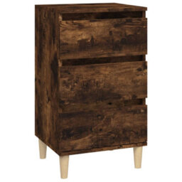 Berkfield Bedside Cabinet Smoked Oak 40X35X70 Cm Engineered Wood - thumbnail 2