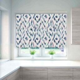 Lister Cartwright Charvak Watercolour Design Blackout Roller Blinds Easy Fit Child Safety Included (Ocean, 120 X140 Cm) - thumbnail 2