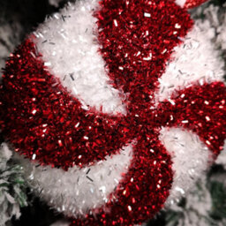 Samuel Alexander 28Cm Red And White Glitter Candy Stripe Sweet Hanging Christmas Decoration - thumbnail 4