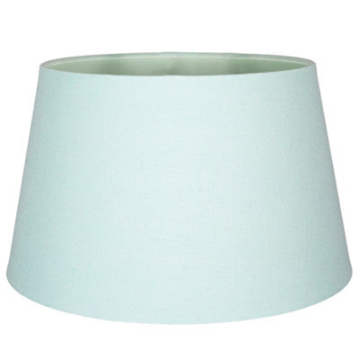Happy Homewares Traditional 14 Inch Duck Egg Linen Drum Table/pendant Lampshade 60W Maximum - image 1